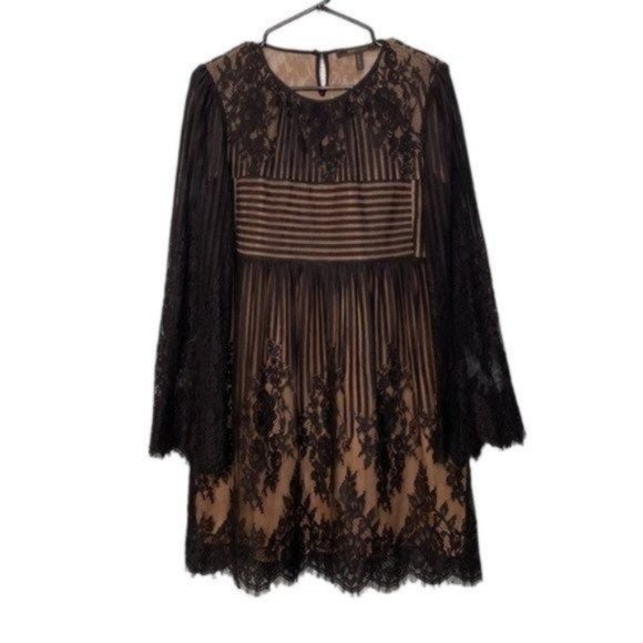 BCBGMAXAZRIA Luann Lace Babydoll Dress - Picture 3 of 7